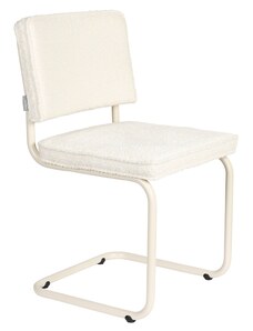 Bílá čalouněná jídelní židle ZUIVER RIDGE SOFT
