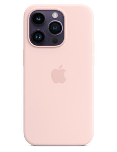 APPLE iPhone 14 Pro Silicone Case with MS - Chalk Pink