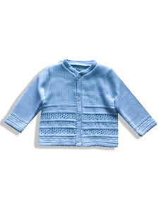 Pequilino Kojenecký svetr pro miminka modrý