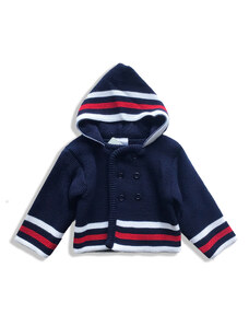 Nursery Time Kojenecký svetr pro miminka modrý silný