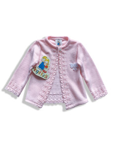 Angel Kids Kojenecký svetr pro miminka růžový