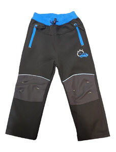 Chlapecké zateplené softshellové kalhoty Kugo K1207 - černá