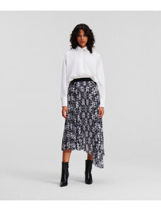 SUKNĚ KARL LAGERFELD CHECK PLEATED SKIRT