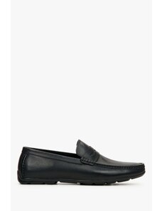 Men's Black Loafers made of Genuine Leather Estro ER00112550