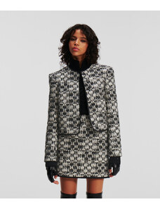 BUNDA KARL LAGERFELD CHECK BOUCLE JACKET