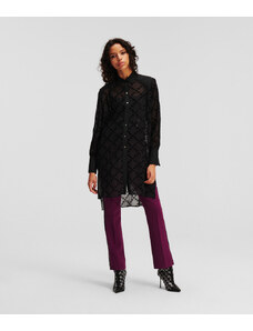 KOŠILE KARL LAGERFELD MONOGRAM GLITTER FLOCK TUNIC