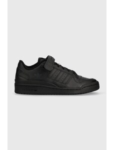 Kožené sneakers boty adidas Originals Forum Low černá barva, GV9766