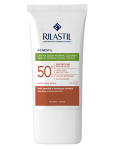 Rilastil Acnestil ochranný krém pro problematickou pleť s vysokými UV filtry SPF 50+