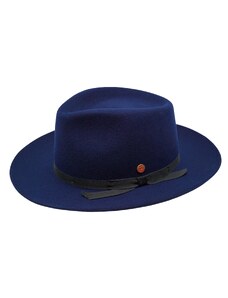 Luxusní modrý klobouk Fedora - Mayser Ari Tinte