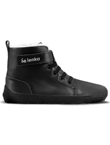 BeLenka Dětské zimní barefoot boty Be Lenka Winter Kids - All Black