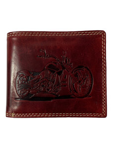 Tillberg Kožená peněženka s motorkou červená JC1