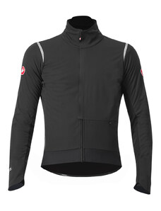 Castelli - zateplená bunda alpha doppio ros light black/silver reflex-dark gray