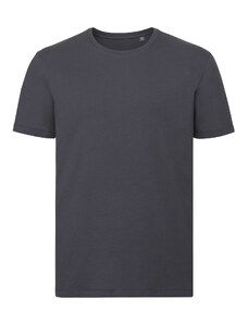 Dark Grey Men's T-shirt Pure Organic Russell