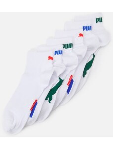 Ponožky Puma Lifestyle Quarter 6-Pack Ecom White Combo