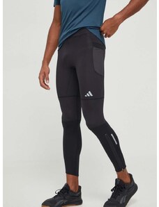 Běžecké legíny adidas Performance černá barva