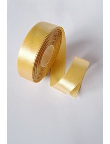 Haillo Fashion Saténová stuha - 25 mm, zlatožlutá