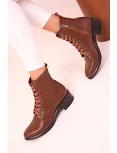 Soho Tan-Green Women's Boots & Booties 17474