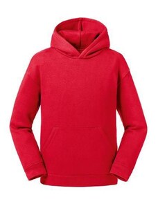 Red Authentic Russell Hooded Sweatshirt for Children