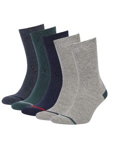 DEFACTO Men's Cotton 5-Piece Socks