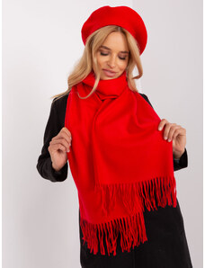 Fashionhunters Červený široký dámský šátek