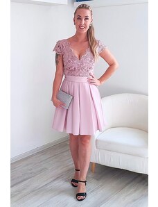 Pudrově růžové šaty Bosca Fashion Flynn