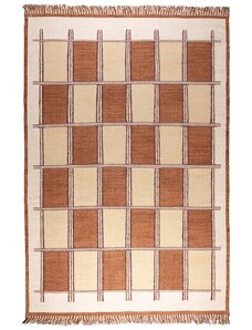 Oranžovo-béžový bavlněný koberec DUTCHBONE GAMBIT 160 x 230 cm