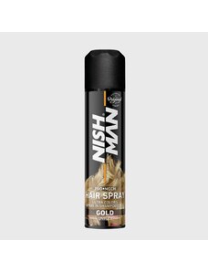 Nish Man Pro Mech Hair Spray Gold barevný sprej na vlasy zlatý 150 ml