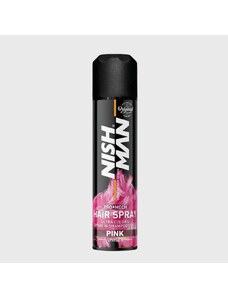 Nish Man Pro Mech Hair Spray Pink barevný sprej na vlasy růžový 150 ml