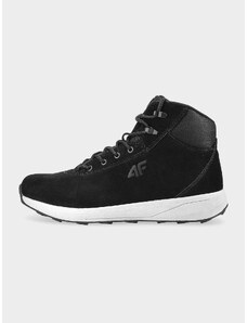 4F Dámské zimní kožené boty ELEMENT - černé