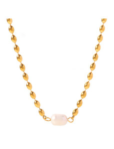 ORNAMENTI Pozlacený náhrdelník Beads gold