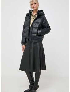 Péřová bunda Twinset dámská, černá barva, zimní