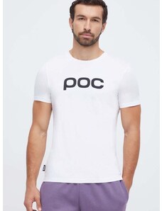 Bavlněné tričko POC bílá barva, s potiskem