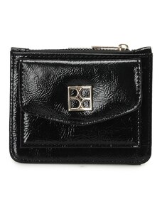 Butigo Patent leather LUX KRT 3PR Black Women's Wallet