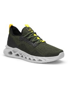 DARK SEER Men's Khaki Black Sneakers