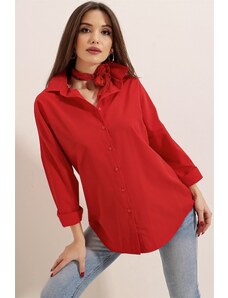 By Saygı Oversize Long Basic Shirt