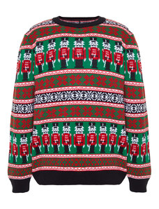 Trendyol Multi Color Regular Fit Crew Neck Christmas Knitwear Sweater