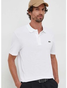 Polo tričko Lacoste bílá barva