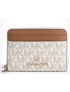 Peněženka Michael Kors double zip wristlet white