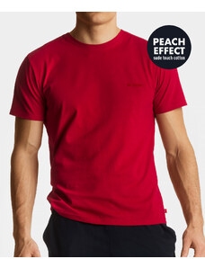 Pánské tričko s krátkým rukávem ATLANTIC - červené