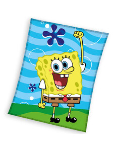 Carbotex Dětská deka Sponge Bob Zábava v Moři 130x170 cm