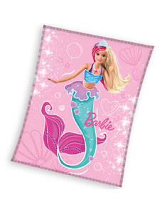 Carbotex Dětská deka Barbie Mořská Panna 130x170 cm