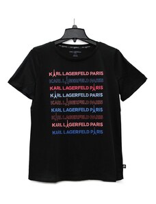 Dámské tričko Karl Lagerfeld s krátkým rukávem - černé