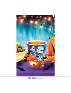 GUIRCA Papírové kelímky -dýně s duchy - Halloween 6ks