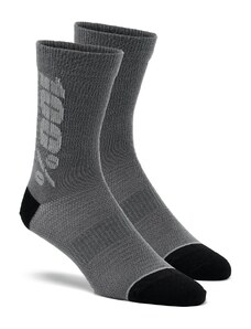 Ponožky RYTHYM Merino Wool 100% - USA (černá/šedá)