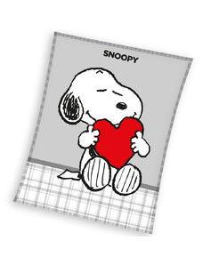 Carbotex Dětská deka Snoopy Love 150x200 cm