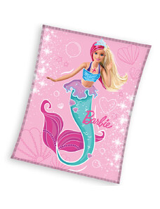 Carbotex Dětská deka Barbie Mořská Panna 130x170 cm
