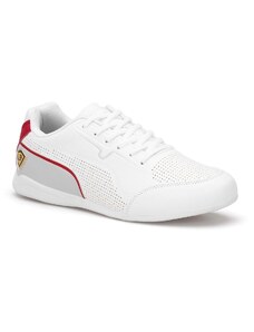 DARK SEER Men's White Red Sneakers