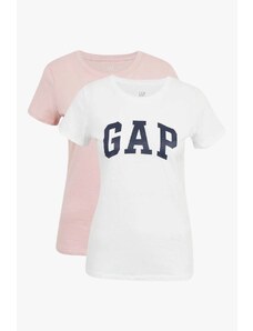 GAP FRANCHISE CLASSIC TEE PACK set dámských triček s krátkým rukávem růžová bílá