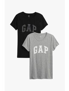 GAP FRANCHISE CLASSIC TEE PACK set dámských triček s krátkým rukávem černá šedá