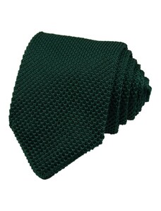 Quentino Smaragdově zelená pletená pánská kravata